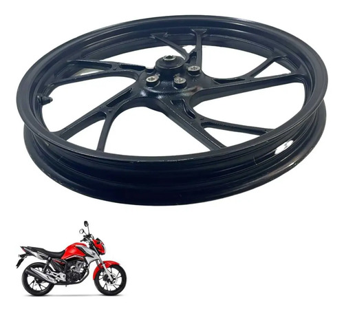 Roda Dianteira Cg 160 Original Preto   -4212 4