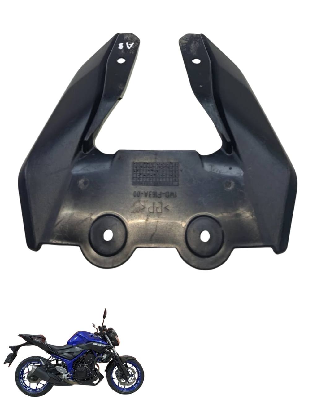 Acabamento Suporte Placa Mt 03 2016/2025 9680 3