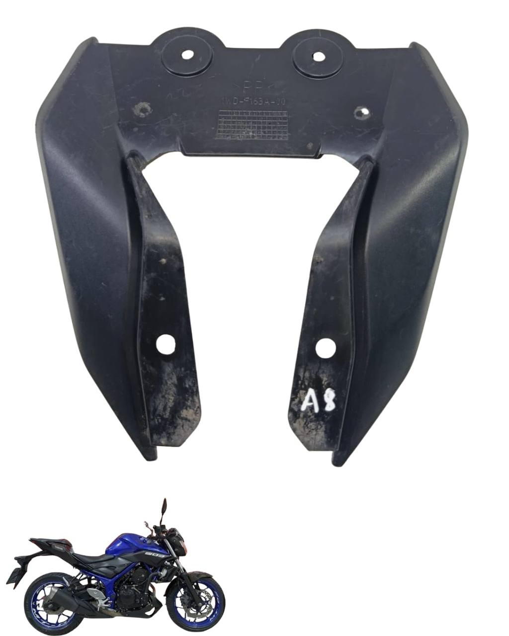 Acabamento Suporte Placa Mt 03 2016/2025 9680 4