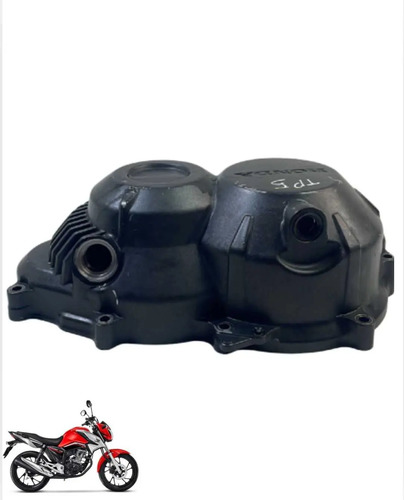 Tampa Embreagem Honda Cg 160 Titan Fan Cargo Original -2865 Preto 7