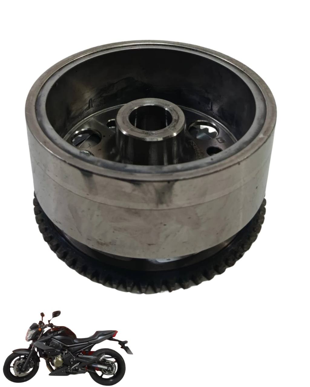 Volante Magneto Com Placa Partida Xj6 2010/2019 Original 2