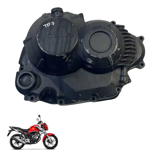 Tampa Embreagem Honda Cg 160 Titan Fan Cargo Original  -2868 Preto