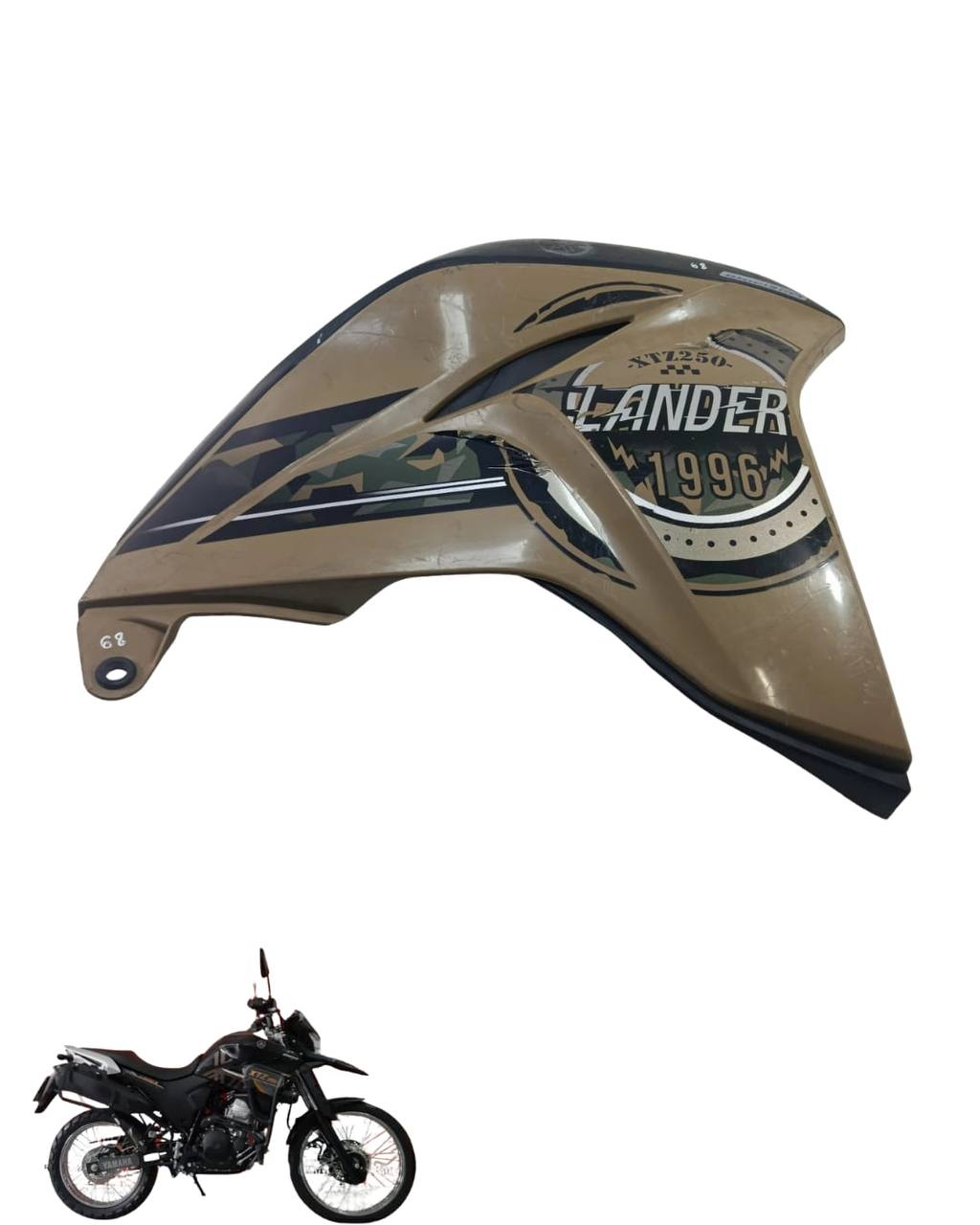 Carenagem Aba Tanque Direita Xtz Lander 250 2018/2024 9550