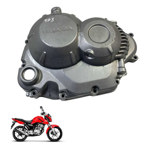 Tampa Embreagem Honda Cg 160 Titan Fan Start Original -2882 Prata