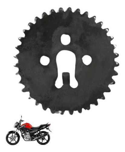Coroa Corrente Yamaha Ybr 125 2004 6865 Preto 2