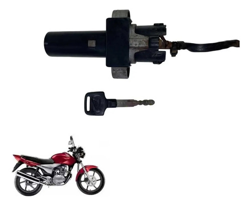 Chave Iguinição Com Chave Honda Cg 150 Sport 2008 Original -1355 3