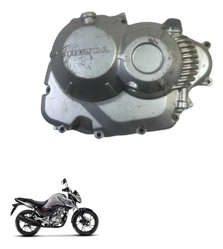 Tampa Embreagem Honda Cg 160 Titan Fan Start Original  -3072 Prata