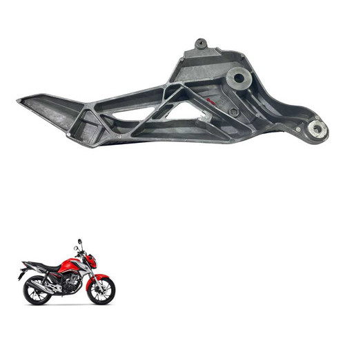 Suporte Pedaleira Esquerda Honda Cg 160 Original -4328 Cinza 5