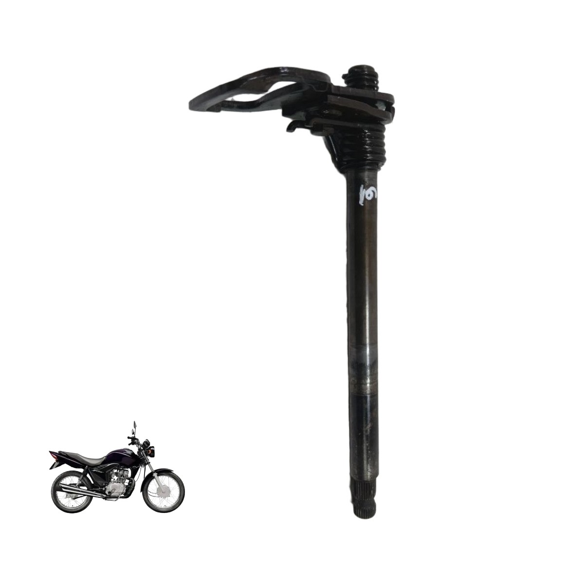 Eixo seletor marcha/pedal Cg 125 2000/2008 14099