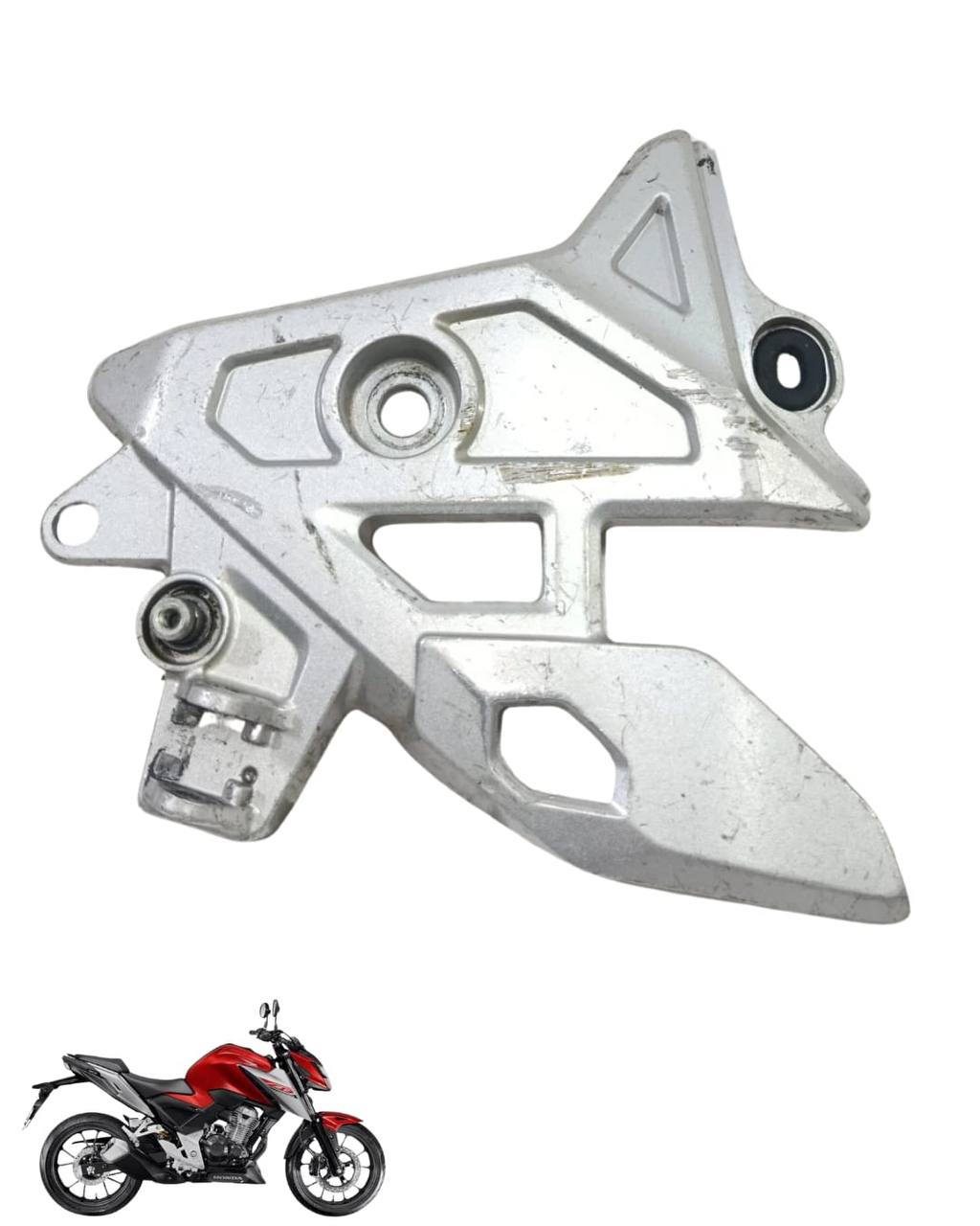 Suporte Pedaleira Bacalhau Cb Twister 300 2025 Esquerda 9800