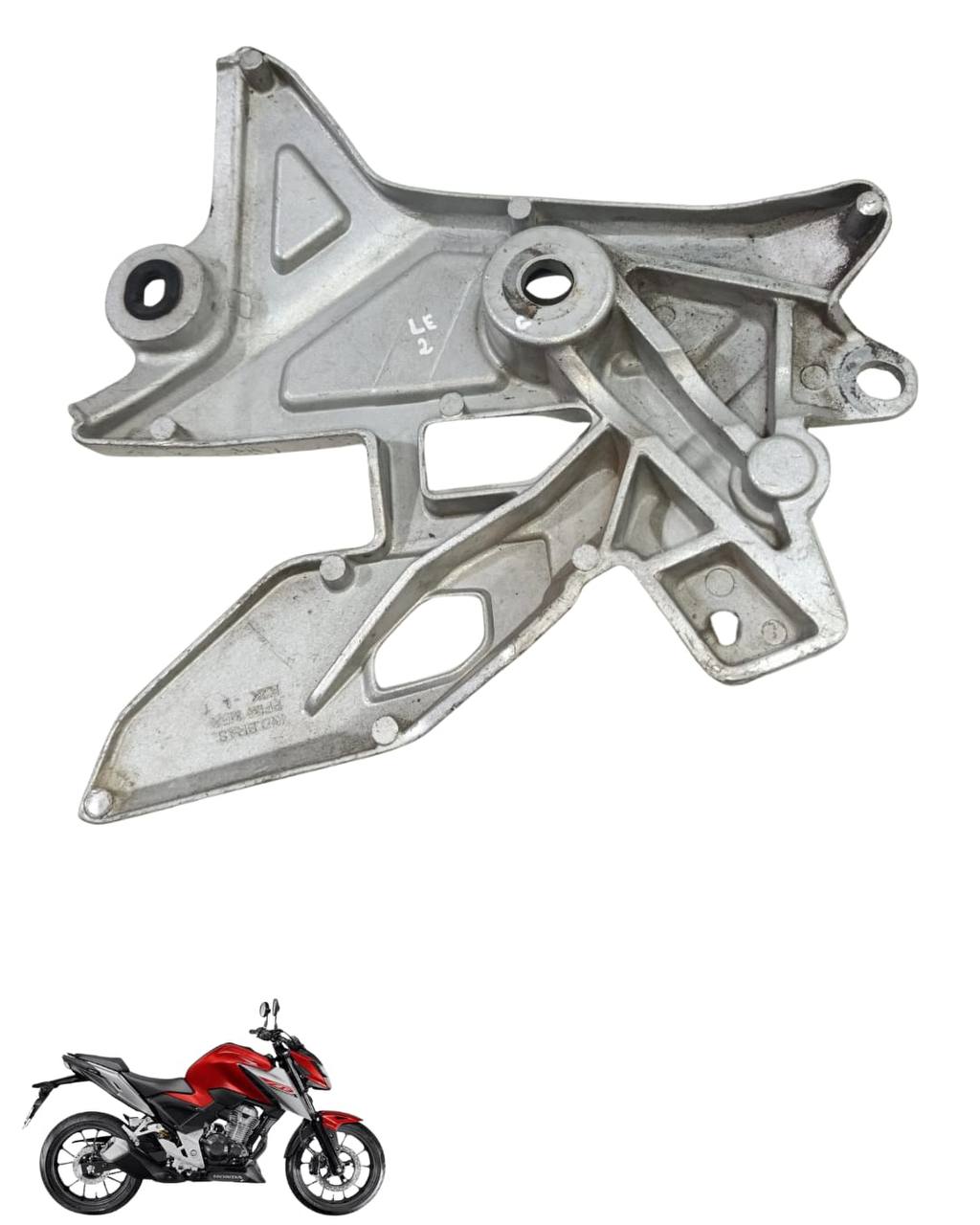 Suporte Pedaleira Bacalhau Cb Twister 300 2025 Esquerda 9800 2