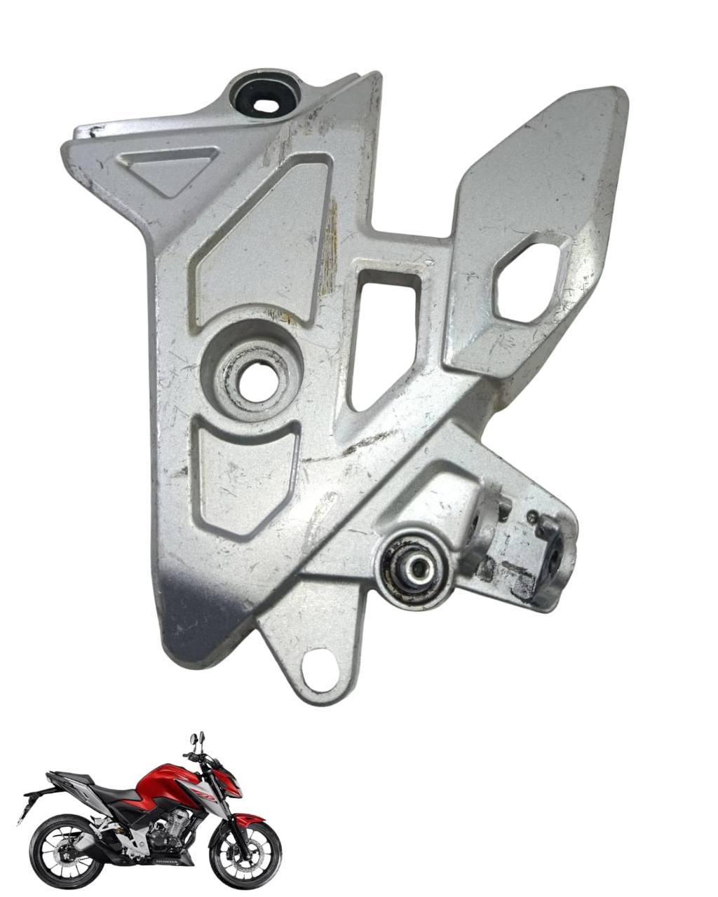 Suporte Pedaleira Bacalhau Cb Twister 300 2025 Esquerda 9800 3