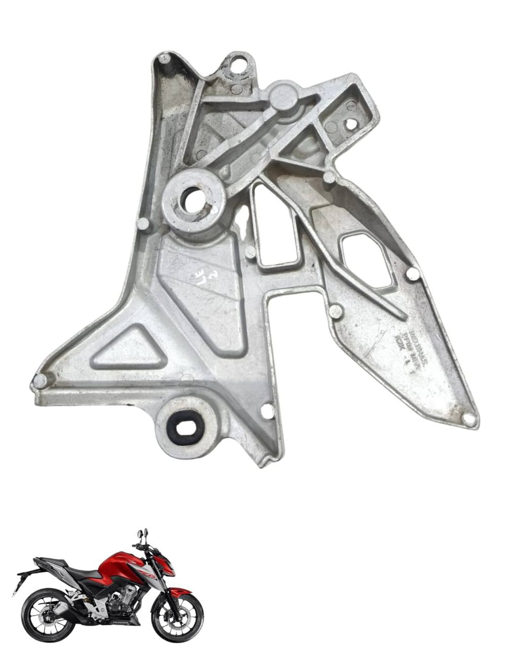 Suporte Pedaleira Bacalhau Cb Twister 300 2025 Esquerda 9800 4