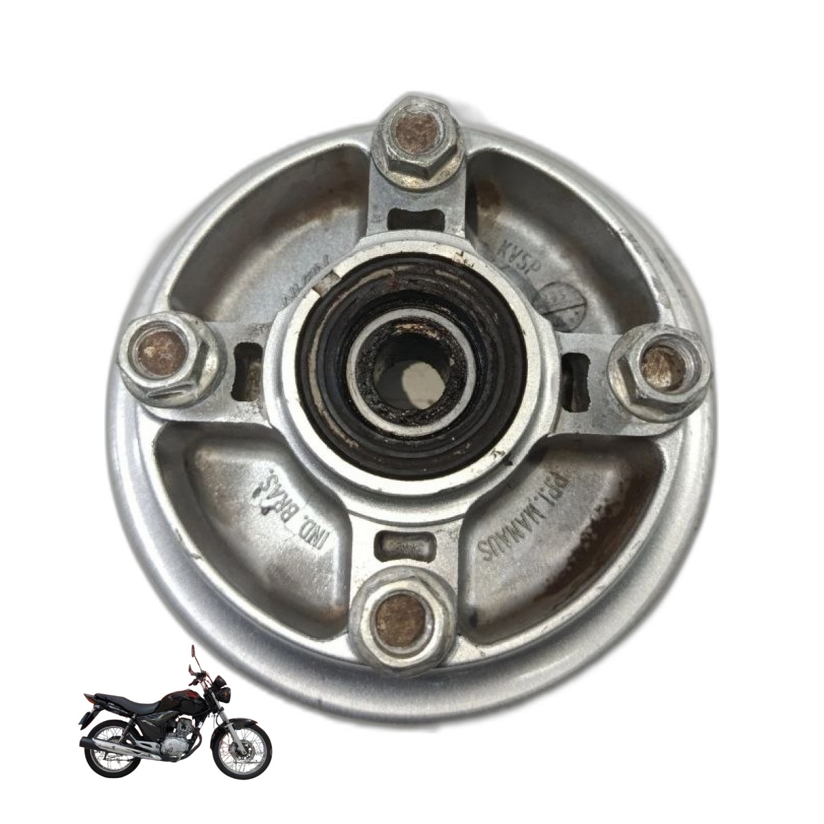 Flange suporte coroa Cg 150 2012 13522