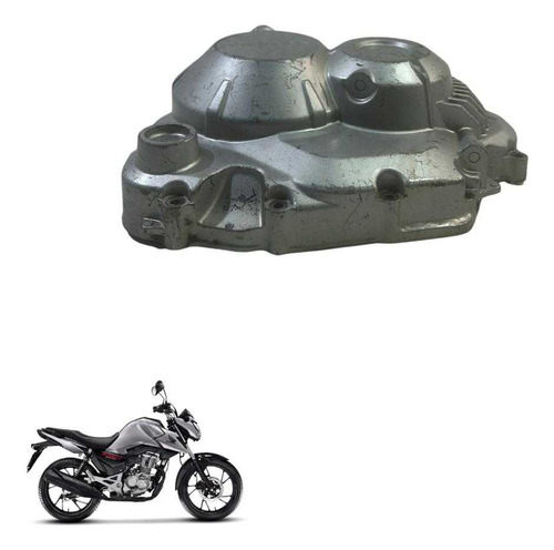 Tampa Embreagem Honda Cg 160 Titan Fan Start Original  -3074 Prata 3