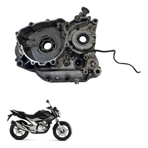Carcaça Motor Esquerda Yamaha Fazer 2012 Original 5