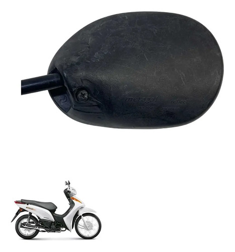 Espelho Retrovisor Esquerdo Honda Biz 125 Original -3493 2
