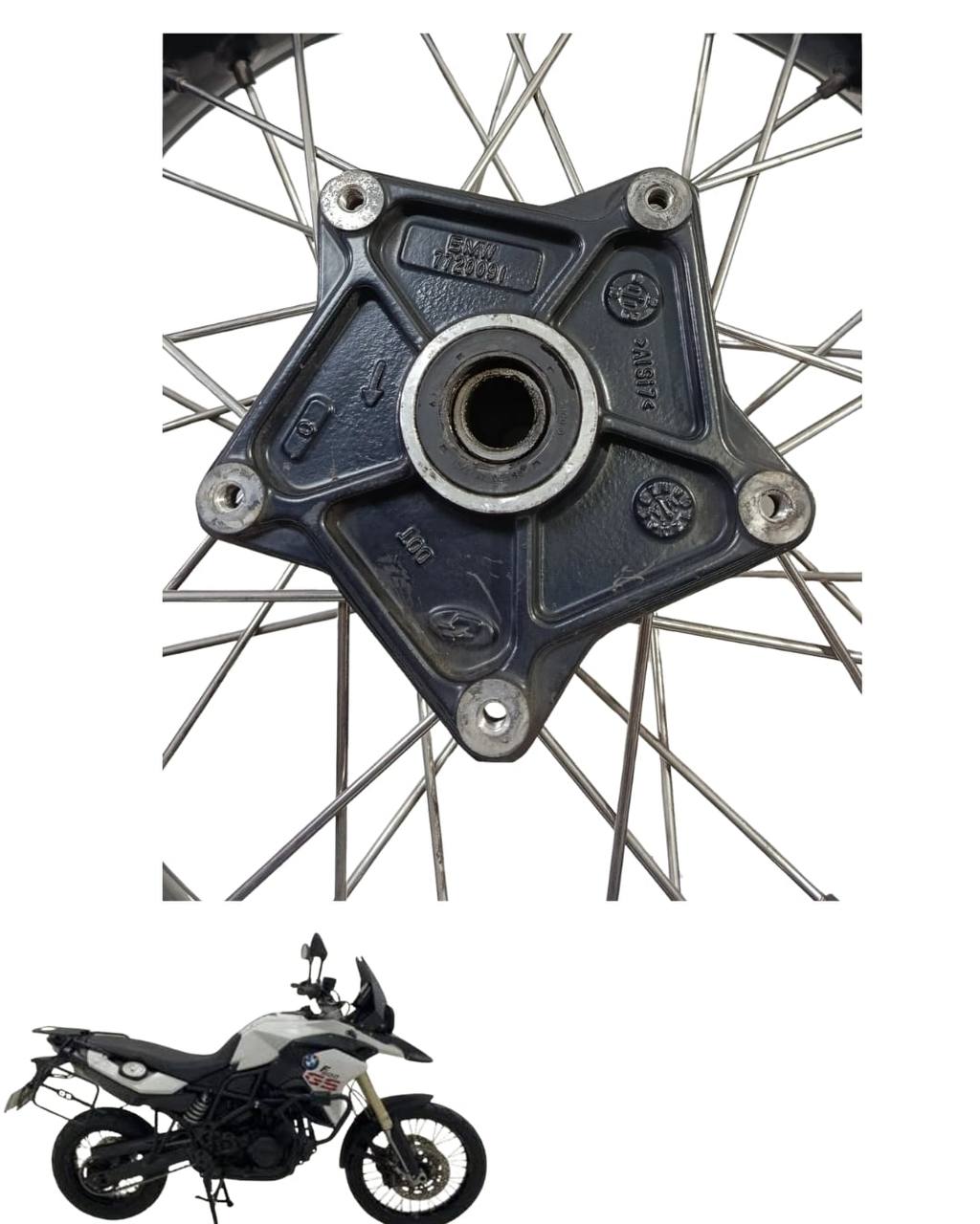 Roda Traseira Bmw Gs F800 2010 2016 9150 3