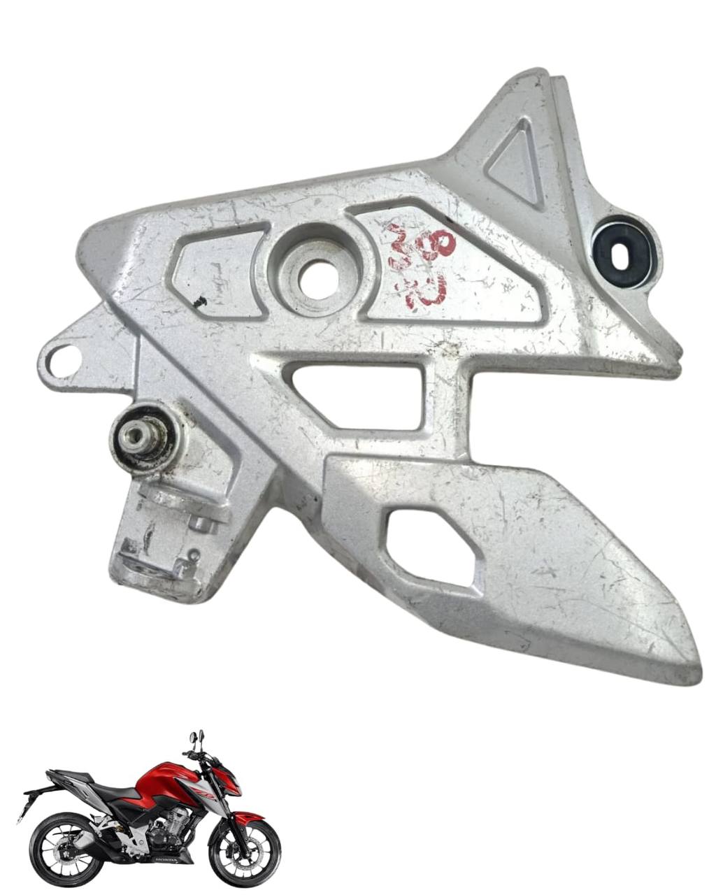 Suporte Pedaleira Bacalhau Cb Twister 300 2025 Esquerda