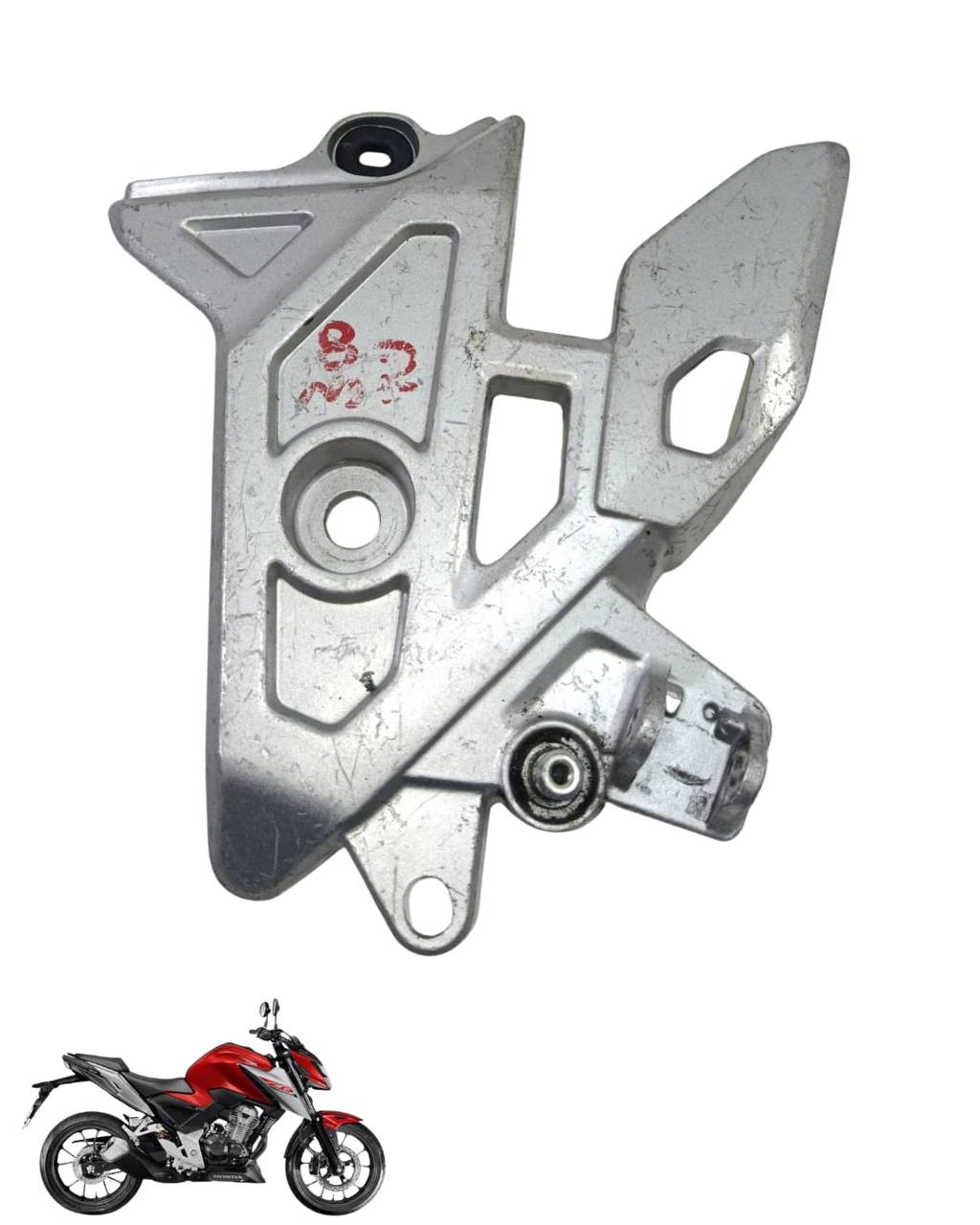 Suporte Pedaleira Bacalhau Cb Twister 300 2025 Esquerda 2