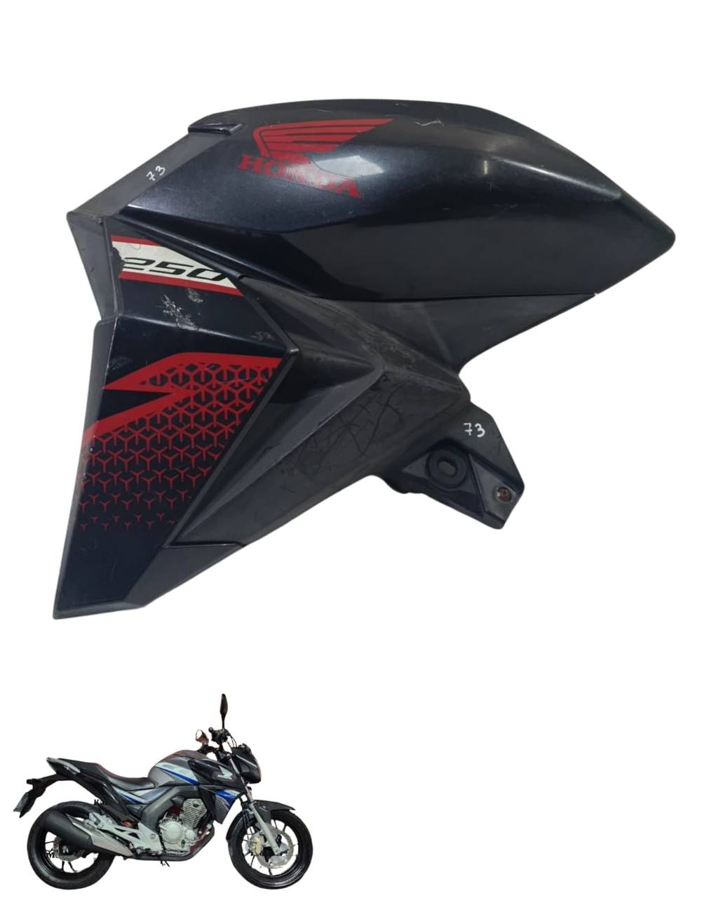 Aba Tanque Esquerda Cb Twister 250 F 2017/2024 9555