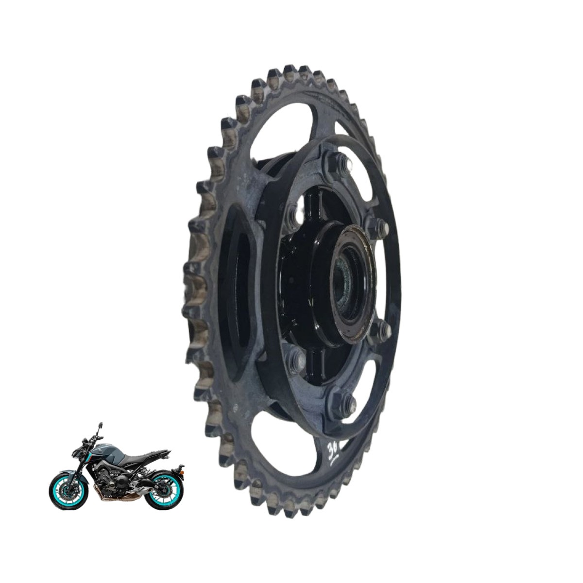 Suporte coroa roda traseira MT 09 2018 16395