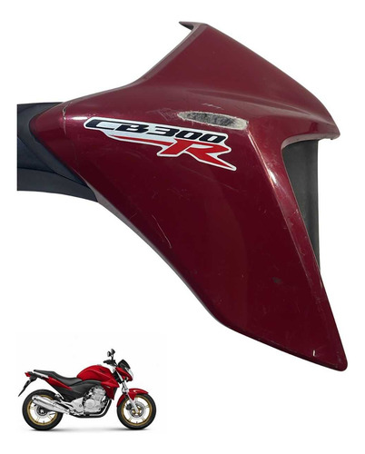 Carenagem Aba Tanque Direita Honda Cb 300 2012 Vermelho-4454