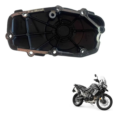 Tampa Lateral Motor Triumph Tiger 800 Preto 2