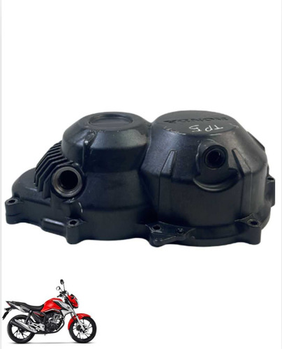 Tampa Embreagem Honda Cg 160 Titan Fan Cargo Original -2865 Preto 3
