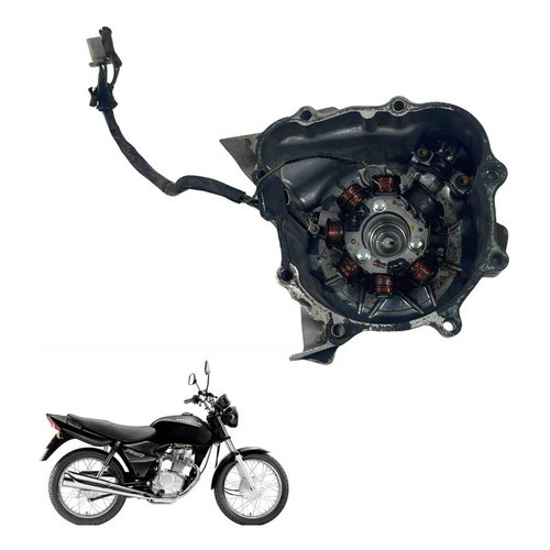 Tampa Estator Completa Honda Cg 125 2002 Original 4602 Cinza 5