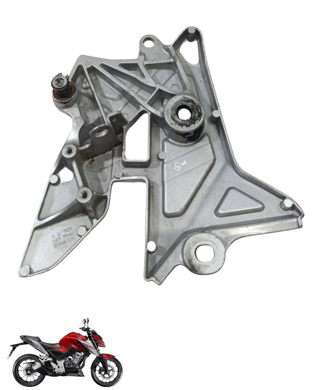 Suporte Pedaleira Bacalhau Cb Twister 300 2025 Direita 9804 2