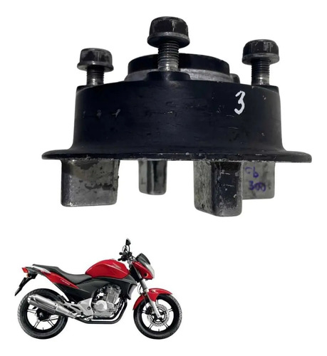 Flange Da Coroa Contra Choque Honda Cb 300 Original -1243 Preto 2