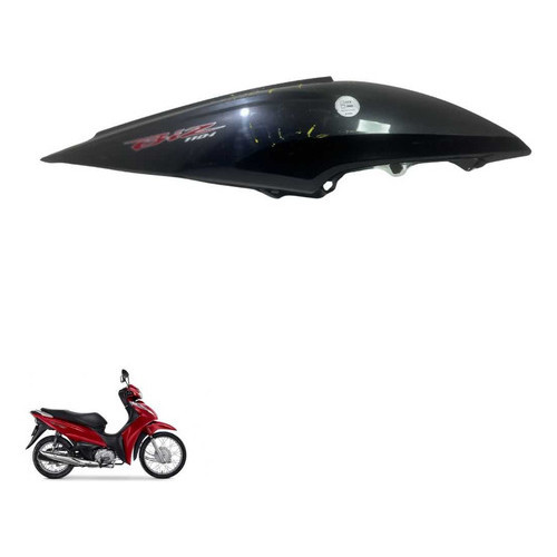Carenagem Lateral Esquerda Honda Biz 110i C/detalhe   -3141 Preto