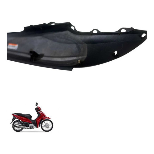 Carenagem Lateral Esquerda Honda Biz 110i C/detalhe   -3141 Preto 3