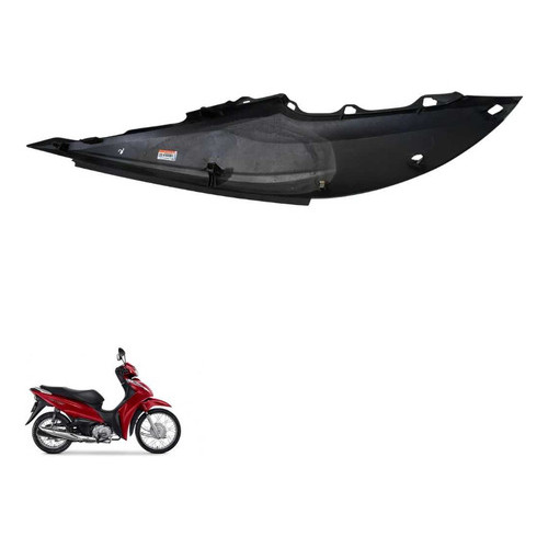Carenagem Lateral Esquerda Honda Biz 110i C/detalhe   -3141 Preto 5