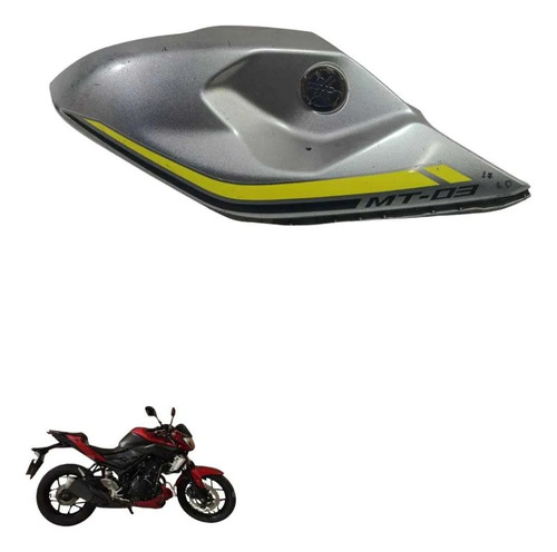 Carenagem Lateral Direita Yamaha Mt 03 2017 8317 Cinza 2