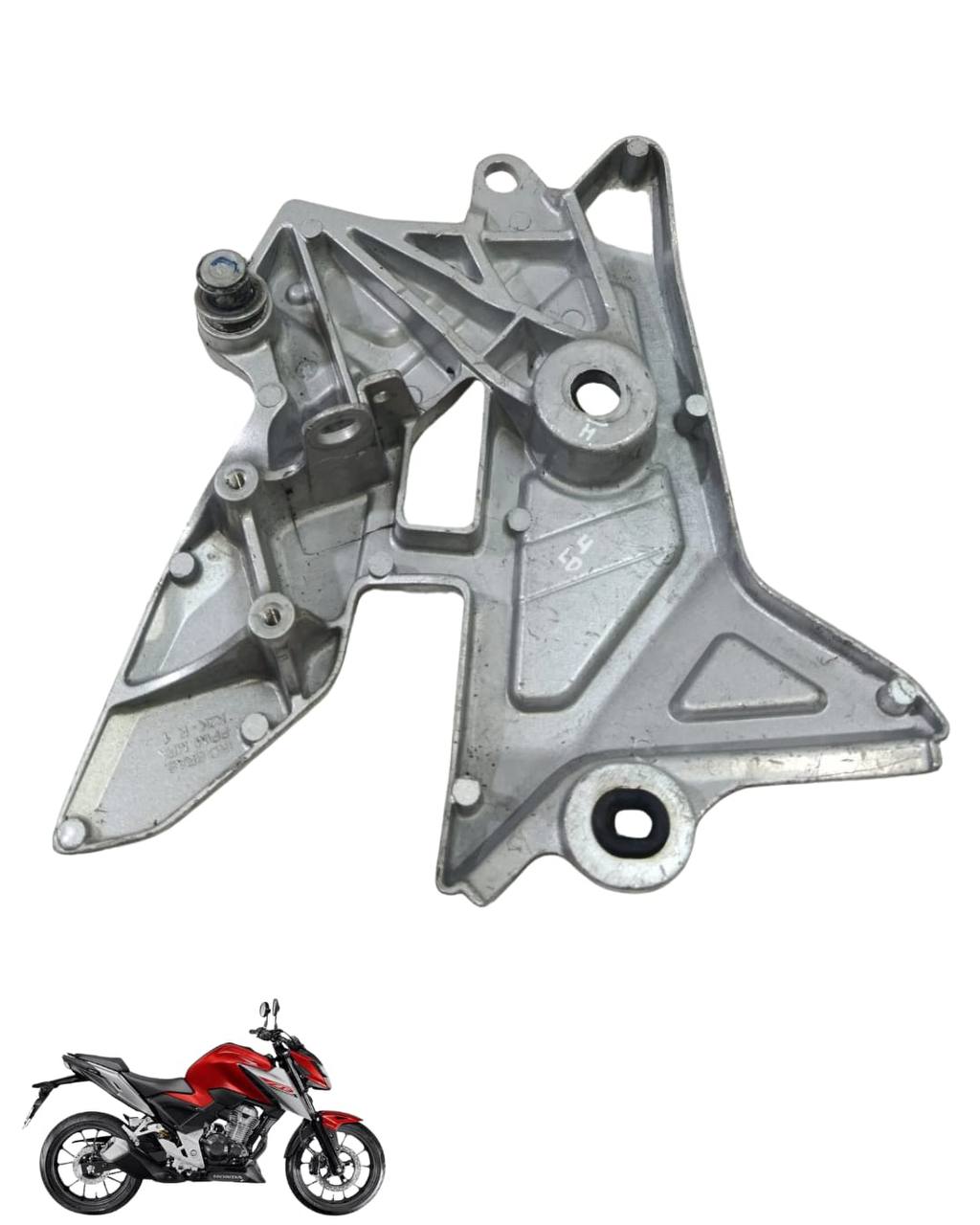 Suporte Pedaleira Bacalhau Cb Twister 300 2025 Direita 9805 2