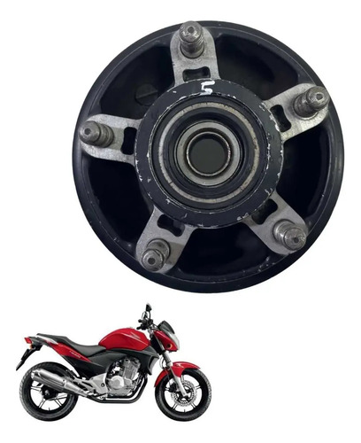 Flange Da Coroa Contra Choque Honda Cb 300 Original -1245 Preto 2