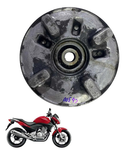 Flange Da Coroa Contra Choque Honda Cb 300 Original -1245 Preto 3