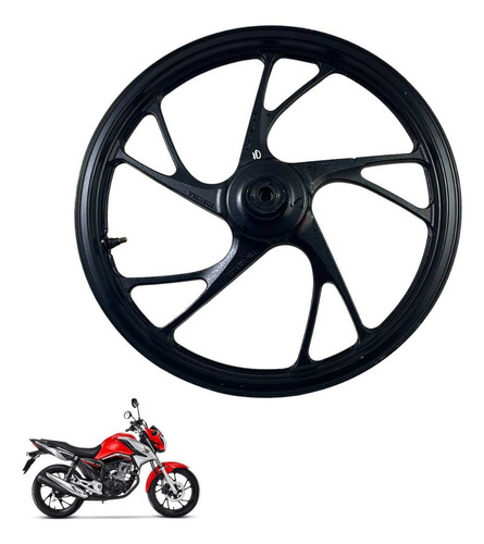 Roda Dianteira Honda Cg 160 Original Preta -4151
