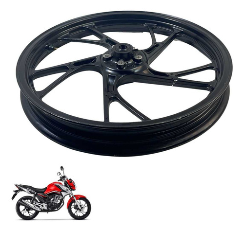 Roda Dianteira Honda Cg 160 Original Preta -4151 4