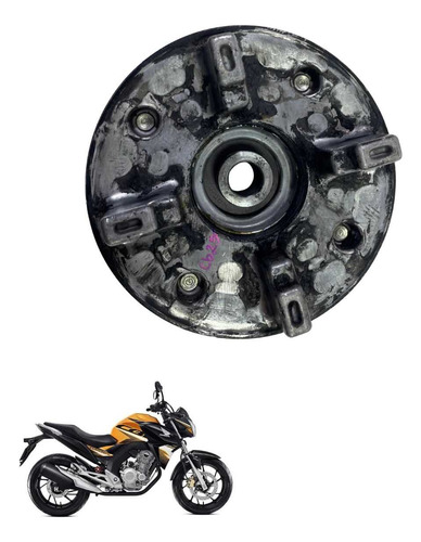 Flange Coroa Contra Choque Honda Cb250 Original -1238 Preto Preto 7