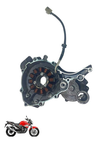 Tampa Estator Yamaha Fazer 250 2008 6127 Original Preto 3