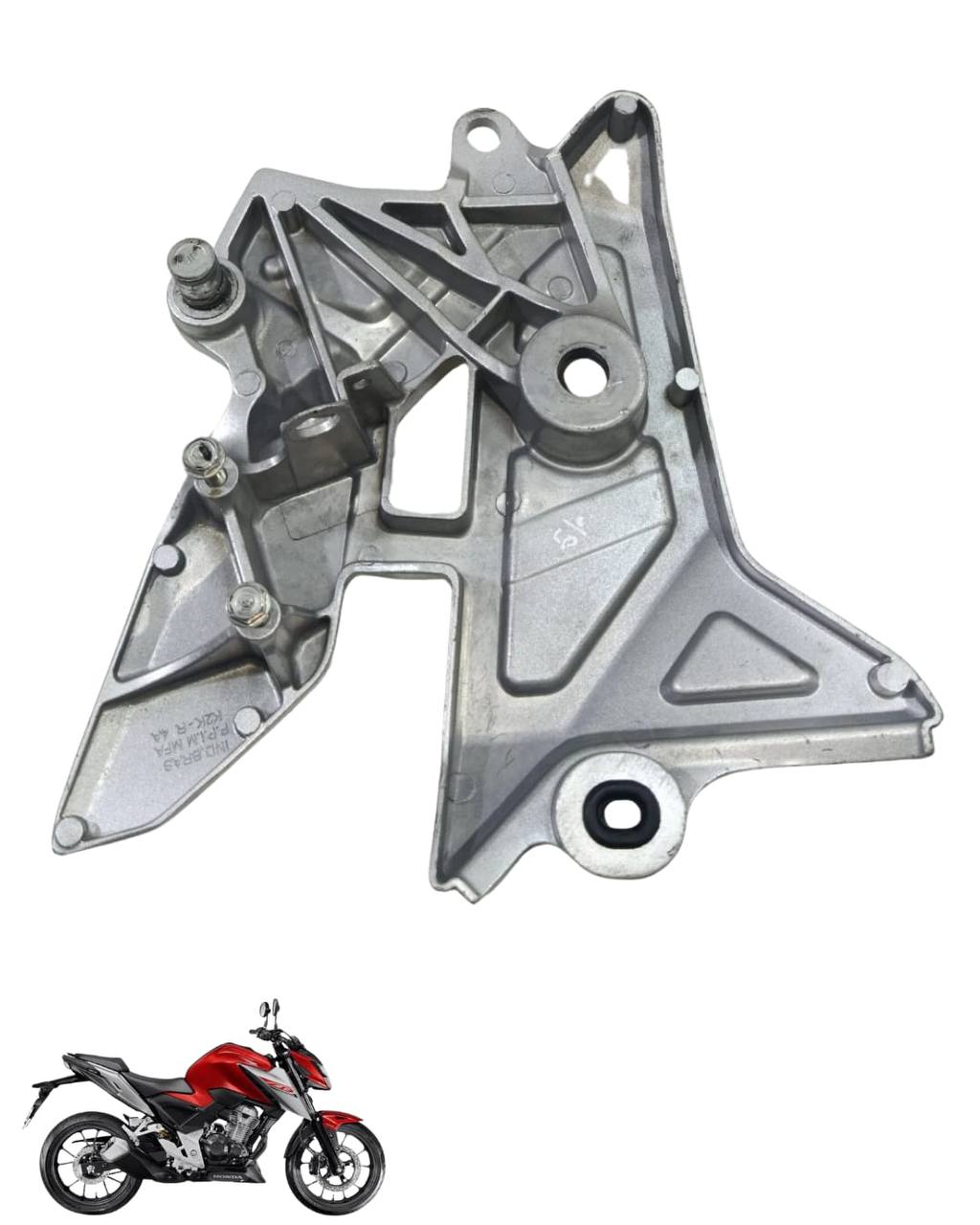 Suporte Pedaleira Bacalhau Cb Twister 300 2025 Direita 9807 3