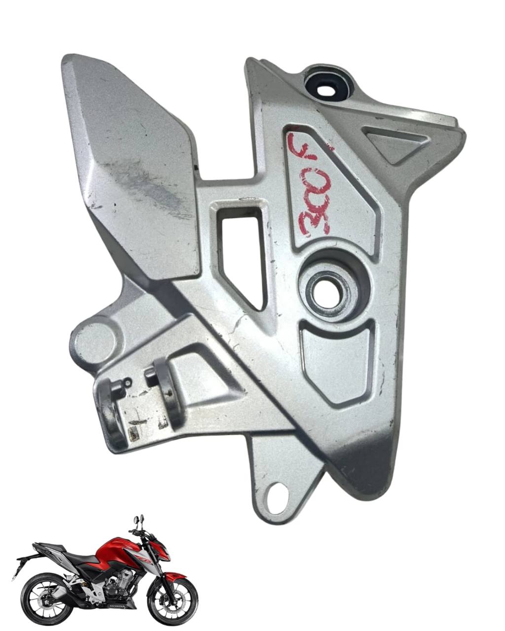 Suporte Pedaleira Bacalhau Cb Twister 300 2025 Direita 9807 4