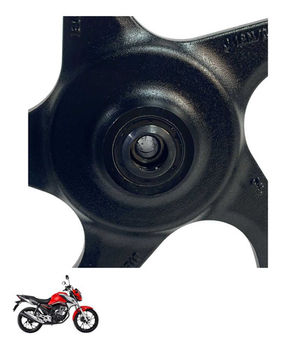 Roda Dianteira Honda Cg 160 Original Preto -4156 2