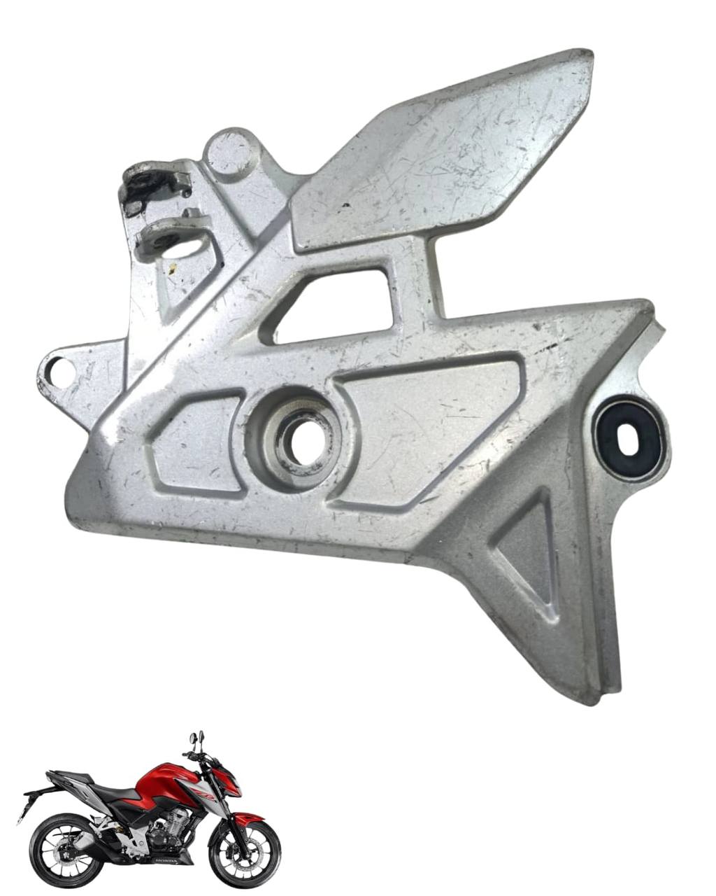 Suporte Pedaleira Bacalhau Cb Twister 300 2025 Direita 9808