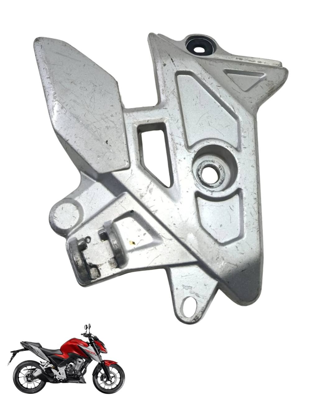 Suporte Pedaleira Bacalhau Cb Twister 300 2025 Direita 9808 3