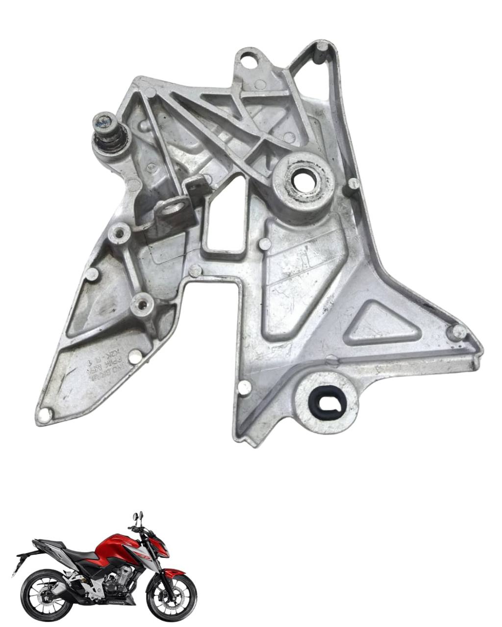 Suporte Pedaleira Bacalhau Cb Twister 300 2025 Direita 9808 4