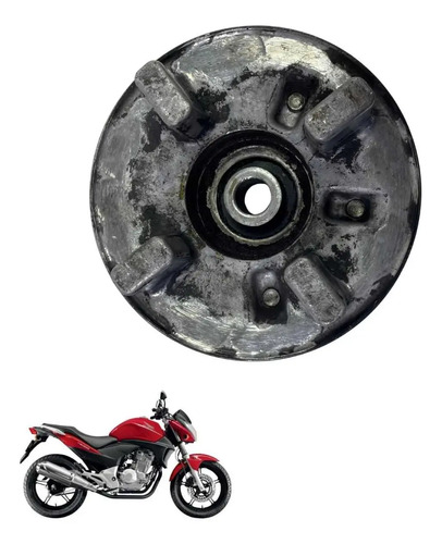 Flange Da Coroa Contra Choque Honda Cb 300 -1242 Preto 2